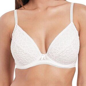 Freya Women's Soiree Lace Padded Plunge Underwire Bra 30I NWOT